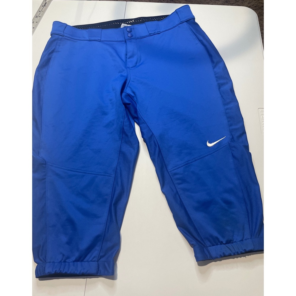 Nike Dri-FIT Boys Blue Baseball Softball Pants Knickers Size Large Royal Blue